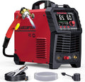 ARCCAPTAIN 65Amp Plasma Cutter, Pilot Arc Plasma Cutting Machine, Cuts 1-1/8" Max, Built-in air filter, Upgraded Large LED Display, 110V/220V, Supports Rust Removal & Expanded Metal, 2T/4T, PA/PT