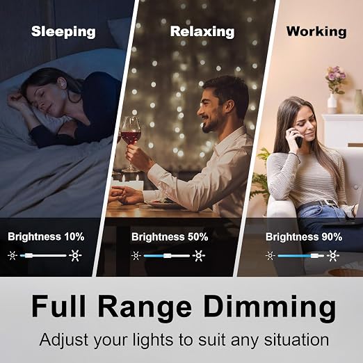 BESTTEN 24 Pack Super Slim Dimmer Light Switch for 300W Dimmable LED/CFL Lights and 600W Incandescent/Halogen, Single Pole/3-Way LED Slide Dimmer, ETL Listed, White