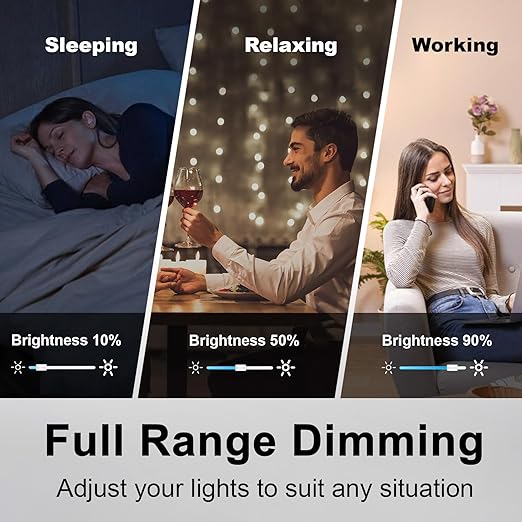 BESTTEN 6 Pack Super Slim Slide Dimmer Light Switch, Single Pole or 3 Way Dimmer Switches, Compatible with LED Dimmable Lamp, CFL, Incandescent, Halogen Bulb, ETL Listed, White