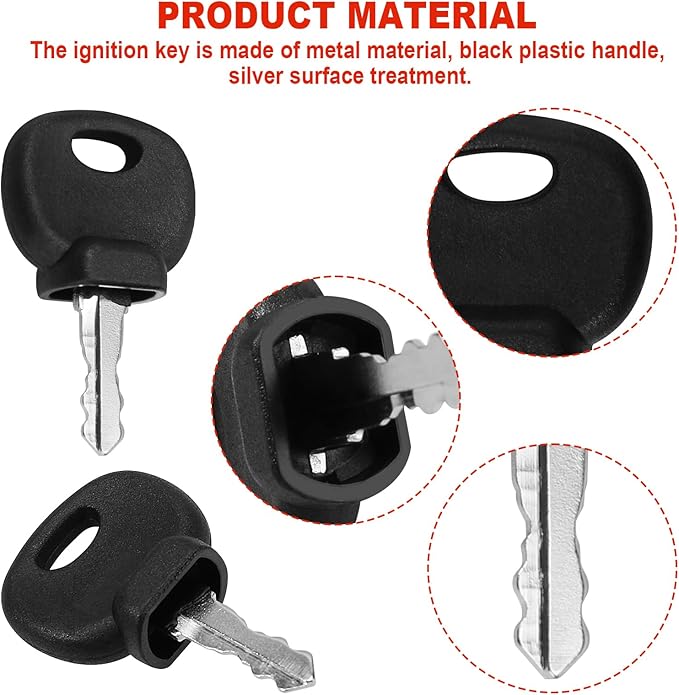 14707 Heavy Equipment Ignition Key, Ignition Keys for Hamm Bomag Volvo Bobcat Caterpillar JCB New Holland Dynapac Terex Skytrak 14707 5755124 8035807 8U-9569 14603(10 packs)