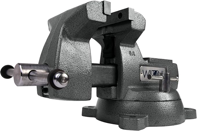 Wilton Mechanics Bench Vise, 6" Jaw Width, 5-3/4" Jaw Opening, 4-1/8" Throat (Model 746)