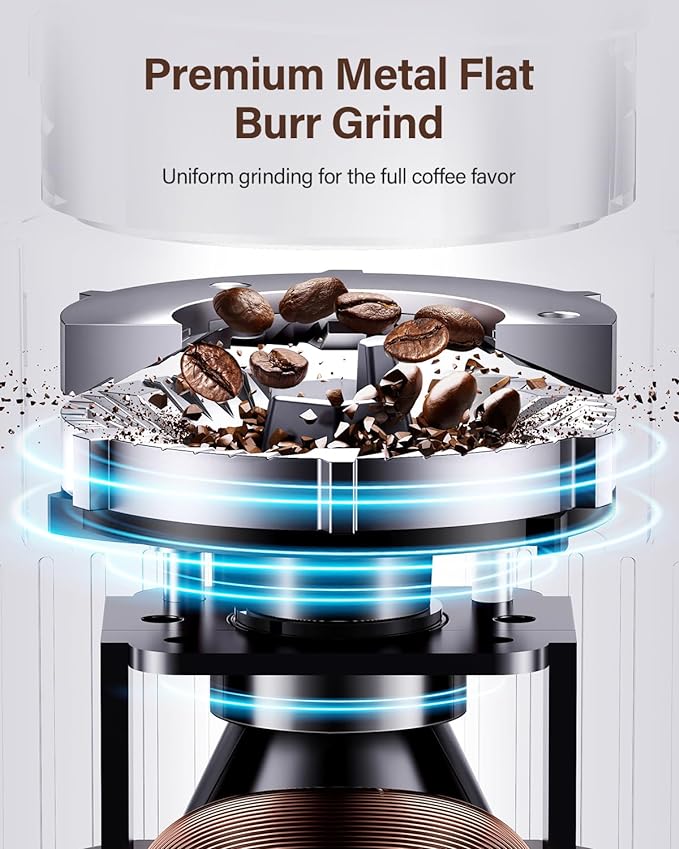 SHARDOR Burr Coffee Grinder Electric with 32 Grinding Sizes 3.0,Coffee Bean Grinder with 40 Seconds Adjustable Electronic Timer, Coffee Grinders for Home Use with Chamber Cleaning Button,Black