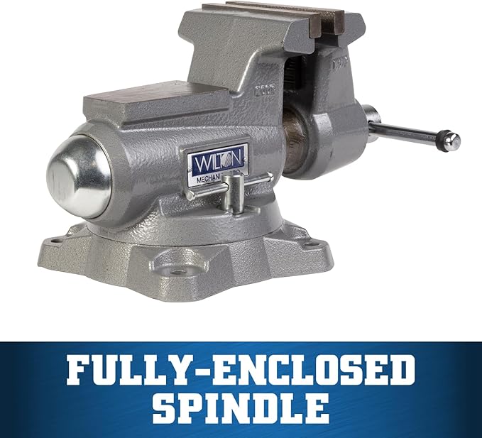 Wilton Mechanics Pro Bench Vise, 5-1/2" Jaw Width, 5" Jaw Opening, 3-5/8" Throat (Model 855M)