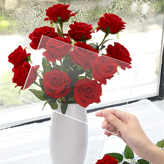 (2 Pack) 1/8”(3mm) Thick Clear Acrylic Sheets, 20X24 Plexiglass Sheets for Craft, Sign Blank, DIY Display Project, Cut with Saw or Hand Tools