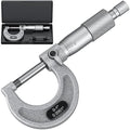 HDLNKAK Outside Micrometer 0-1", Machinist Micrometer, 0.0001" Graduation Micrometer Set, Alloy Precision Micrometer, Machinist Tool, Micrometer Standard with Case - Grey
