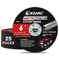 EZARC Cut Off Wheels 25 Pack, 6'' x .045'' x 7/8'' Thin Grinder Cutting Wheel, Metal & Stainless Steel Cutting Disc for Angle Grinders