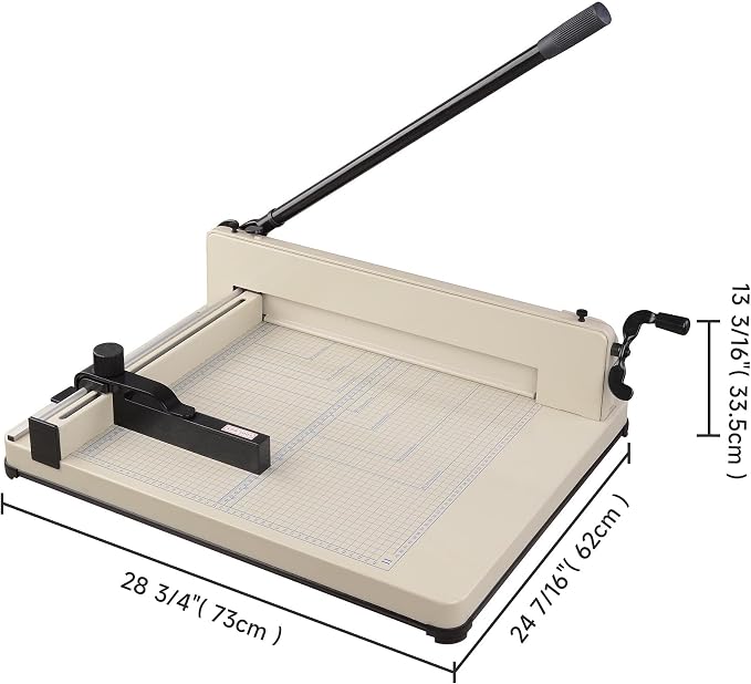 Yescom Paper Cutter Heavy Duty 17" Blade A3 Large Industrial Guillotine 400 Sheets Cutting Cardstock Trimmer