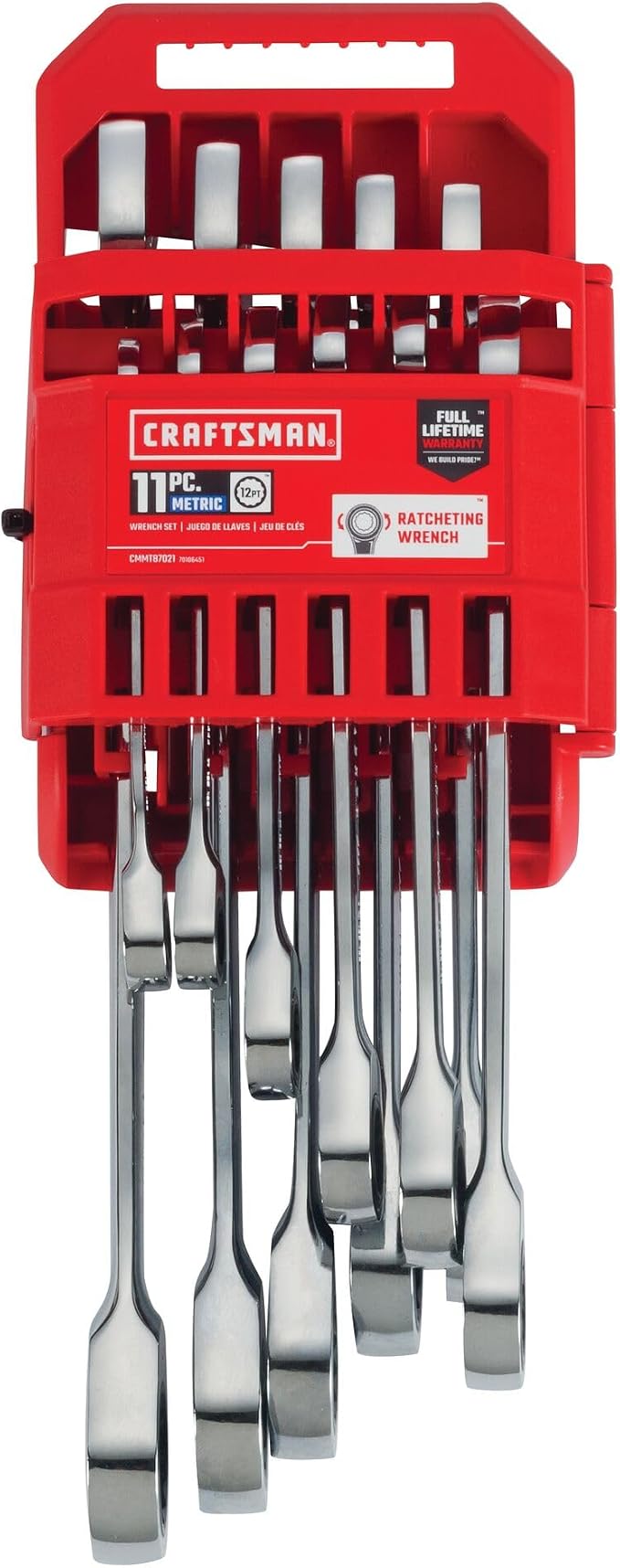 CRAFTSMAN Ratcheting Wrench Set, Metric, 11-Piece (CMMT87021)