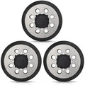 Sander Pad Replacement for Dewalt, 3 Pack 5" 8 Hole Hook and Loop Orbital Sander Metal Pad Compatible with DeWalt DWE6421 6421K DWE6423 6423K DCW210B Random Orbital Sanders (4 Screw Holes)