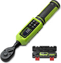 Digital Torque Wrench 3/8"Drive-0.66-44.25Ft.Lb for Bike Motorcycle | Electronic Torque Wrench(0.9-60N.m), Vibration Buzzer LED Indicator, ±2% Accuracy 5 Units for Precision Parts Engine Repair