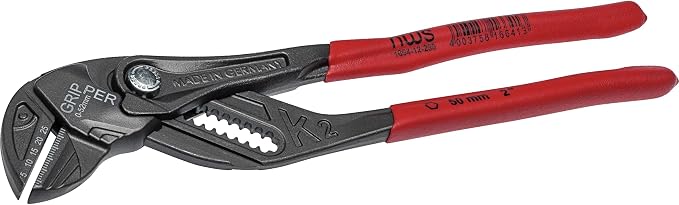 NWS Pliers Wrench Gripper - Atramentized - Plastic Grip, 10"