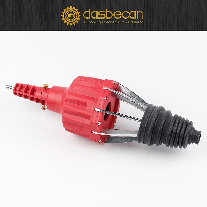 Dasbecan Upgraded Pneumatic CV Boot Expander Tool, CV Boot Clamp Tool Kit | Universal CV Axle Boot Spreader with 3 CV Joint Boot Clamp Pliers , 1 Boot, 15 Clamps and 4 1/4" NPT Air Hose Nipple