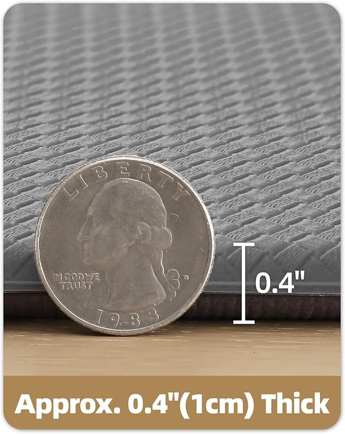 Color&Geometry Anti Fatigue Cushion Kitchen Mat for Floor -24"x59",Wide,Easy Clean, Water & Oil Proof, Anti Slip, Foam Rubber Runner Rug for Front Sink Comfort Standing,Grey