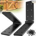 Heavy Duty Hinges 270 Degree Folding Hinge for Bifold Doors, Double-Layer Black Iron Table Cabinet Hinge 4PCS