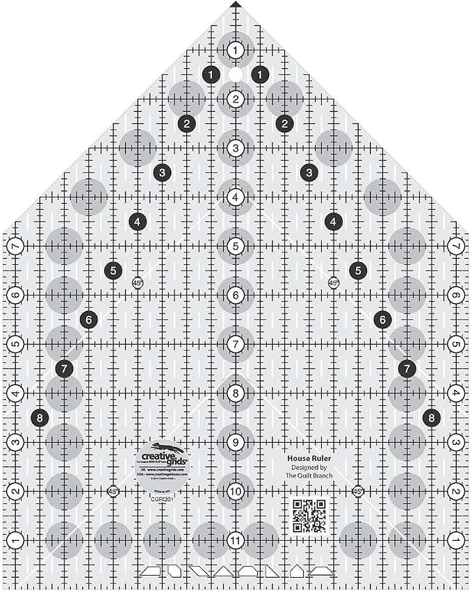 Creative Grids House Quilt Ruler - CGRQB1