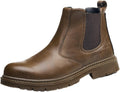 Unisex-Adults Steel Toe Chelsea Boots, Men's Industrial Construction Shoes, Waterproof, Lightweight, Comfortable, Non-slip Safety Boots
