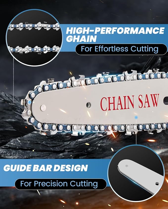 Saker Mini Chainsaw|6 Inch Chainsaws[2026 Upgraded]|Mini Cordless Electric Chain Saw|Small Handheld Portable Chain Saws Battery Powered Saw for Tree Trimmer and Garden
