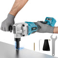 MtiolHig Cordless Metal Nibbler Compatible with Makita 18V Battery, 18-Gauge Electric Nibbler with Assist Handle & 2 Blades, 1900RPM Brushless Metal Cutter for Stainless Steel(Tool Only)
