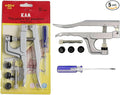 1 Set KAM Snap Pliers for Crafts Clothing, Hand-held Pliers Tool for Snaps Buttons, No-Sew Button Snap Fastener Press Attacher Punch for T3 T5 T8 Snaps