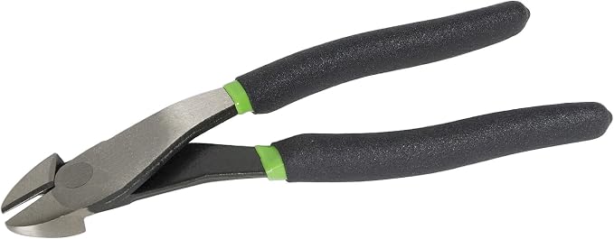 Greenlee 0251-08AD High Leverage Diagonal Cutting Pliers, Angled Dipped Grip, 8"