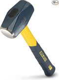ESTWING Sure Strike Drilling/Crack Hammer - 3-Pound Sledge with Fiberglass Handle & No-Slip Cushion Grip - MRF3LB,(Pack of 12)