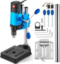 Bonvoisin Mini Benchtop Drill Press, 6 Variable Speed Drilling Machine for Craft and Home Improvement, 1200W Electric Drill Press 2800RPM Max Speed