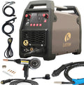 MIG180SP 6-in-1 180A MIG Welder with Spool Gun for Aluminum Welding, Gas/Flux-Core MIG, Lift TIG, Stick, Spot, Auto Synergic Voltage Fine-Tune, 120/240V Dual-Voltage, LED Display