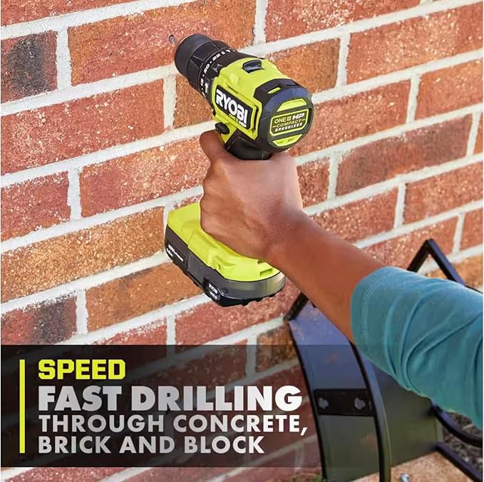 RYOBI ONEAND HP 18V BRUSHLESS Cordless Compact 1/2 in. Hammer Drill/Driver Tool ONLY PSBH