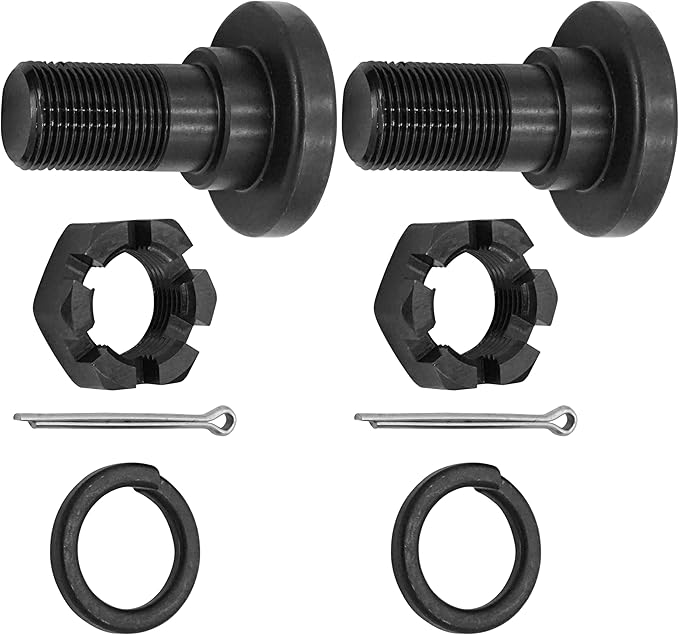 Caltric Blade Bolts with Castle Nut Kit Compatible with King Kutter Rotary Cutter L40 L48 L60 L72 P48 P60 P72 501001