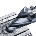 GRENPRO Cobalt Step Drill Bit, 1/4"-3/4" Large Step Bit, M35 HSS Impact Tough Step Bits for Metal, 1/2" Shank Unibit Step Drill Bits, Stainless Steel, Aluminum, Wood