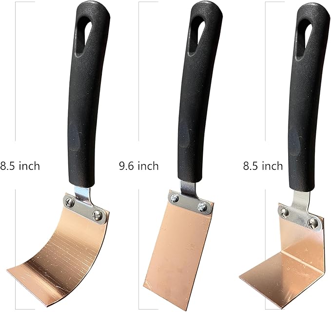 Copper Spoon Welding Backer Tool Set, Dual-Screw Secure Fastening, Straight/Curved/Square 3 Shapes, Welder Helper Essential Welding Equipment