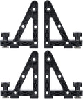 NEW Aero Load Stops T-Slot Load Stops - 4 Pack - Die Casting Aluminum Anti-Slip Crossbar Clamps for Ladder, Kayak, Firewood, Skis - Tool-Free Installation for Truck Bed Bars
