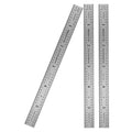 PEC Tools Made in USA Machinist Rule, 6" Flexible Steel Rule (3 Pack), Markings 1/10",1/50",1/32",1/64" for Professionals