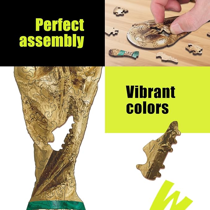 FIFA World Cup 2026 Edition Trophy 26PCS Wooden Pocket Puzzle