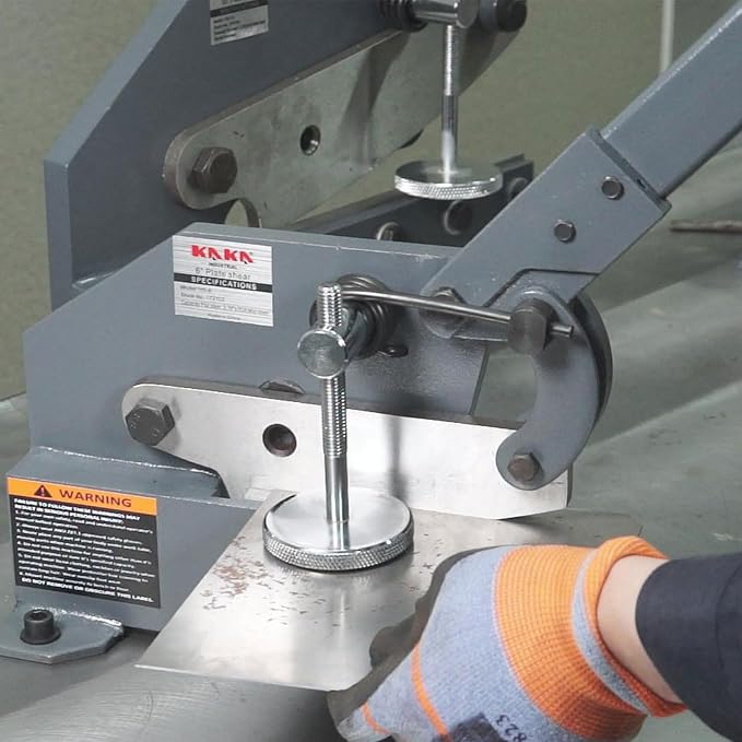 KAKA INDUSTRIAL Metal Shear, 5 Inch Sheet Metal Cutter for Steel Bars and Copper Plates,Hand Tool for Auto Repair, HVAC Duct Trimming,DIY Workshops HS-5