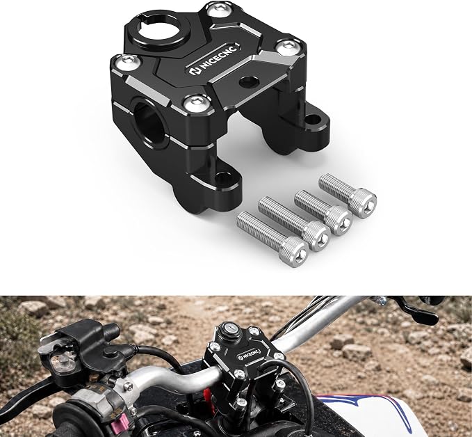 NICECNC Handlebar Clamp Compatible with Yamaha Banshee 350 YFZ350 1987-2006,Black