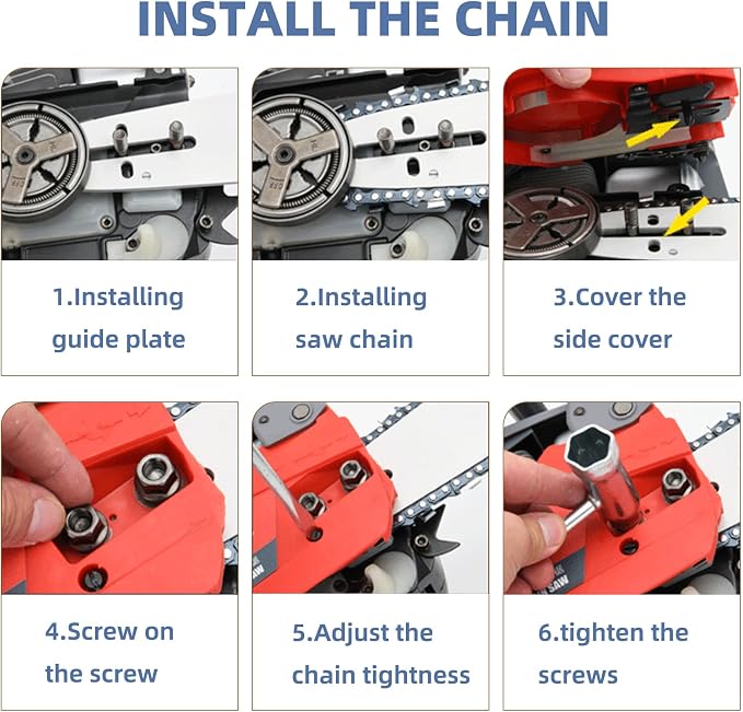 4 Pack 20 Inch Chainsaw Chain 3/8" Pitch .050" Gauge 72 Drive Links Fits Husqvarna 455 Rancher, 460 Rancher, Stihl MS391 MS311 33RS-72, Poulan PR5020 - E72 (4 Chains)