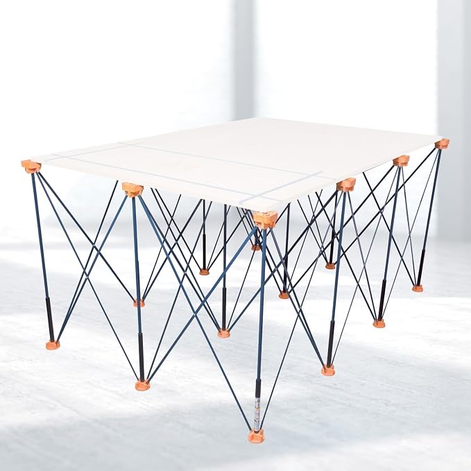 POWERTEC Arachni-Flex Portable Workbench 4x6ft Collapsible Workstand - Heavy Duty Folding Work Table Base, 4500 lbs Capacity 36 Inch Work Height, No Assembly Mobile Work Station w/Carry Strap (71929)