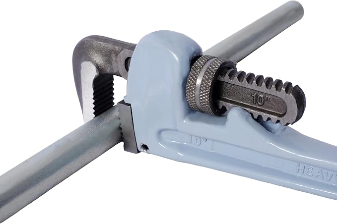 Pipe Wrench Set, Rigid Pipe Wrench Sets Aluminum adjustable, Professional Heavy Duty Hangable Design for Plumbing, Home, Vehicle Repair (10", 14", 18", 24" Pipe Wrench)
