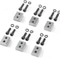 VEVOR Electric Rebar Cutter Replacement Blades 6 PCS 25mm(1 Inch) - HRC58-60 Hard Jaw Blades with 12 Hex Screws & Spring Washers, Fit RC-25