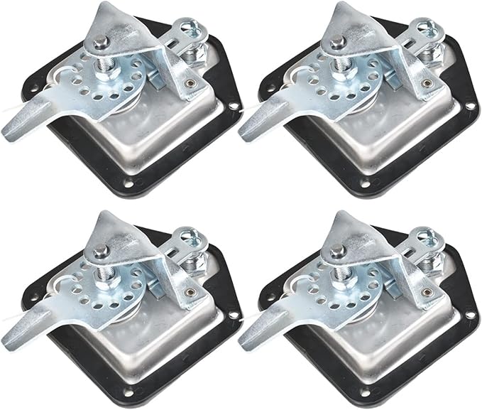 Silscvtt Trailer Door Latch T-Handle Lock Stainless Steel Keys Replacement for Trailer Door RV Camper Truck Bed Toolboxes (4 Pcs)