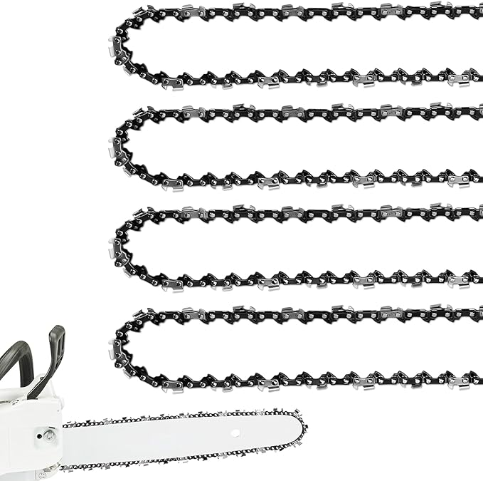 4 Pack 18 Inch Chainsaw Chain .325" Pitch .063'' Gauge 68 Drive Links Fits Stihl (PRE 2023 .063" Gauge) 025, MS250, MS251 and more