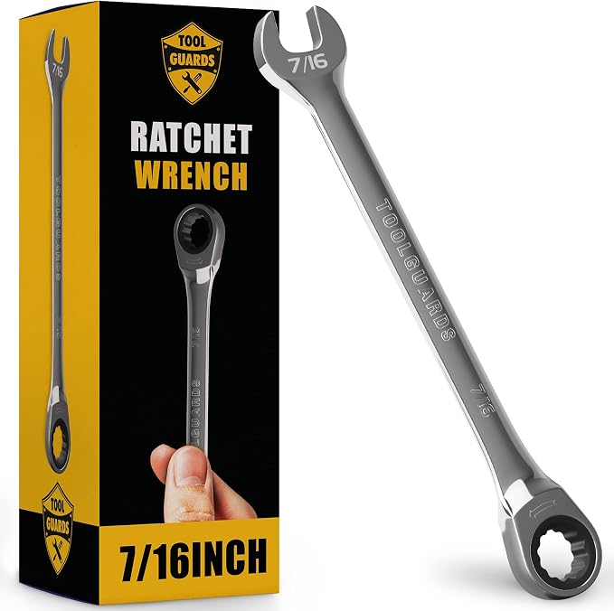 Ratcheting Wrench - Slim Profile - Ratchet Wrench, 7/16" Wrench
