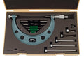 Mitutoyo 104-137, 0 - 6" X .001" Interchangeable Anvil Outside Micrometer Set, with Standards Blue | .001" Accuracy