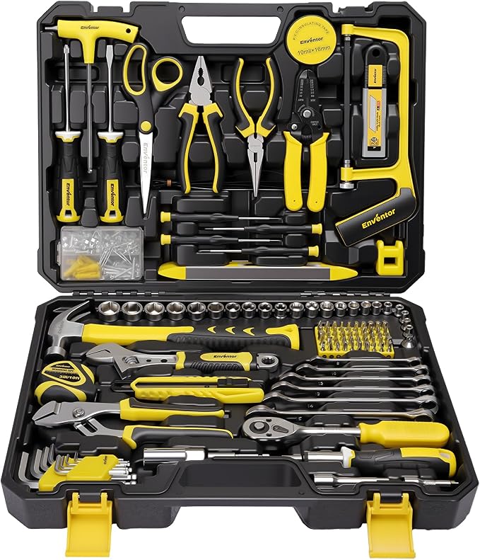 Enventor Tool Set with Molded Storage Case, 220 Pieces