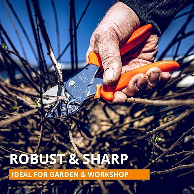 Original LÖWE Professional Anvil Pruner Garden Tools 1.104 | Robust & Sharp Hedge Trimmer | Use As Pruners, Garden Shears, Heavy Duty Handheld, Pruning Shears for Gardening | Made in Germany