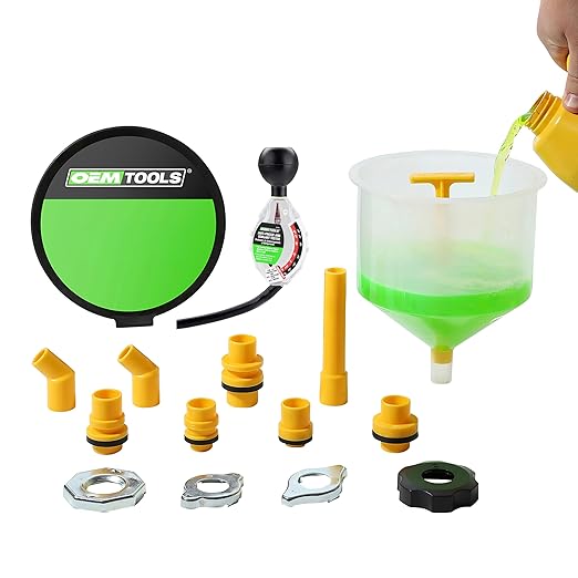 OEMTOOLS 87045 No Spill Coolant Filling Funnel Kit with Coolant Tester, No Spill Coolant Funnel Kit, Coolant Tester Kit