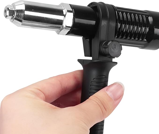 Car Pop Rivet Gun Adapter Kit, Vehicle Electric Power Rivet Drill Attachment with 2.4mm/3.2mm/4.0mm/4.8mm 4 Rivets Heads, Auto Cordless Power Drill Adaptor Kit, Universal Fit