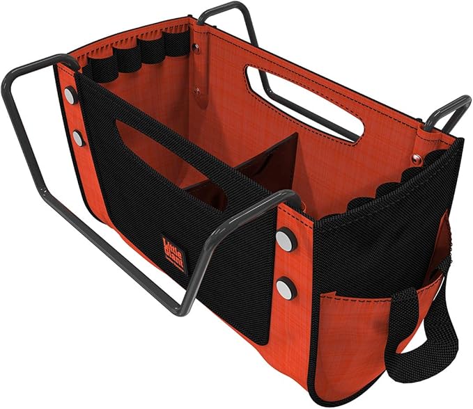 Little Giant Dark Horse 2.0, 17ft Multi-Position Fiberglass Ladder, 300 lbs Weight Rating, Cargo Hold Tool Pouch