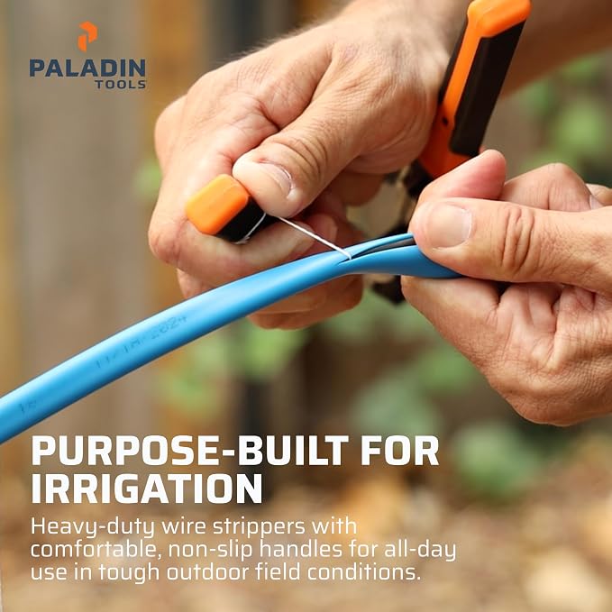 TEMPO PA1140 2-Wire Slitter, All-in-One Irrigation Stripper, Cuter, Twister - 12/14 AWG Copper MAXI Cable – Durable Ergonomic Handles for Field Use